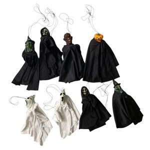 Lot of 8 Vintage Scary Halloween hanging, Original 1999 Paper Magic Group